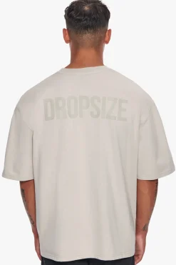 HEAVY OVERSIZE HD PRINT T-SHIRT MOONBEAM
