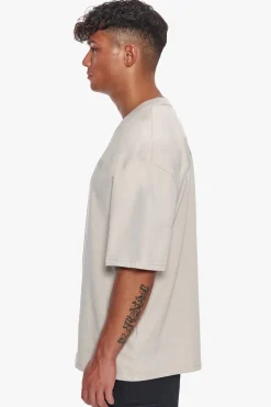 HEAVY OVERSIZE HD PRINT T-SHIRT MOONBEAM