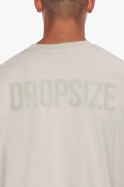 HEAVY OVERSIZE HD PRINT T-SHIRT MOONBEAM