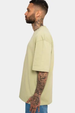 HEAVY OVERSIZE HD PRINT T-SHIRT PISTACHIO