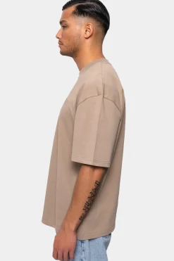 HEAVY OVERSIZE HD PRINT T-SHIRT WEATHERED TEAK