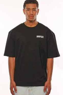HEAVY OVERSIZE HEAVEN CALLING T-SHIRT BLACK