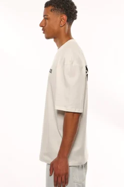 HEAVY OVERSIZE HEAVEN CALLING T-SHIRT CREAM WHITE