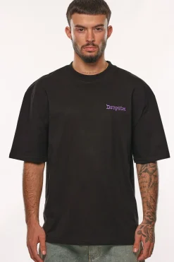 HEAVY OVERSIZE HUSTLE T-SHIRT BLACK