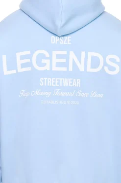 HEAVY OVERSIZE KEEP MOVING HOODIE BABY BLUE