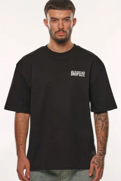 HEAVY OVERSIZE KEEP THE STREETS T-SHIRT BLACK