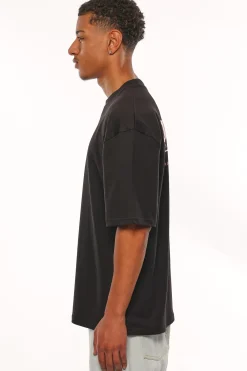 HEAVY OVERSIZE LESS TALK T-SHIRT BLACK