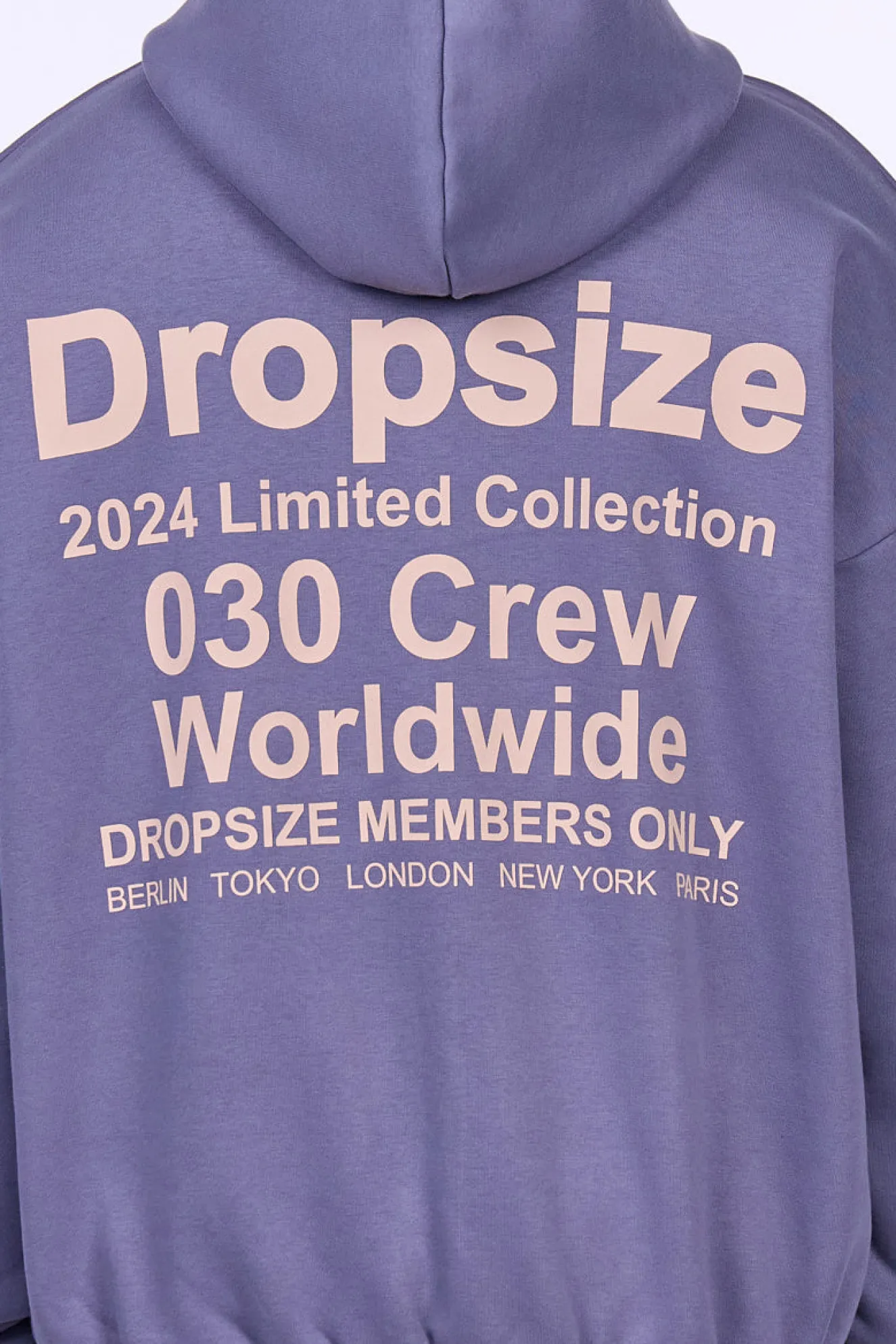 HEAVY OVERSIZE LIMITED ZIP-HOODIE BLUE GRANITE