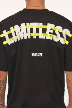 HEAVY OVERSIZE LIMITLESS T-SHIRT BLACK / YELLOW