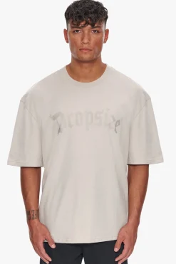 HEAVY OVERSIZE LOGO T-SHIRT MOONBEAM