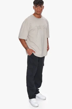 HEAVY OVERSIZE LOGO T-SHIRT MOONBEAM