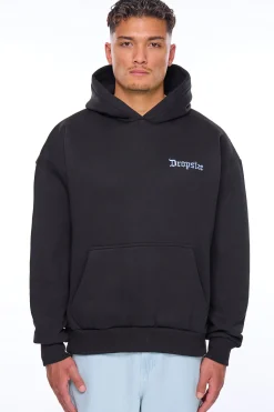 HEAVY OVERSIZE LOST BUTTERFLY HOODIE BLACK