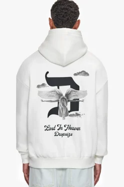 HEAVY OVERSIZE LOST IN HEAVEN HOODIE CREAM WHITE