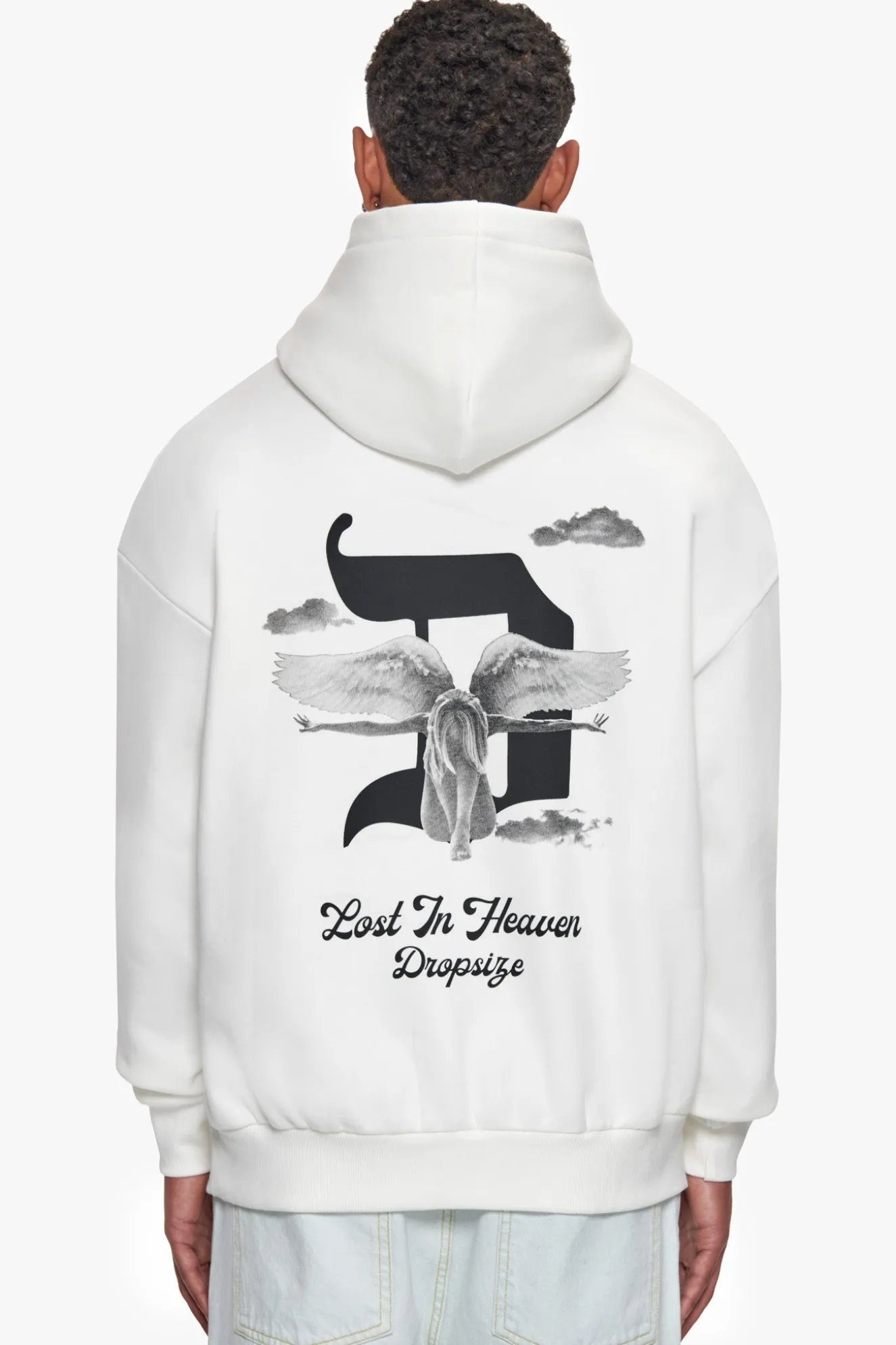 HEAVY OVERSIZE LOST IN HEAVEN HOODIE CREAM WHITE