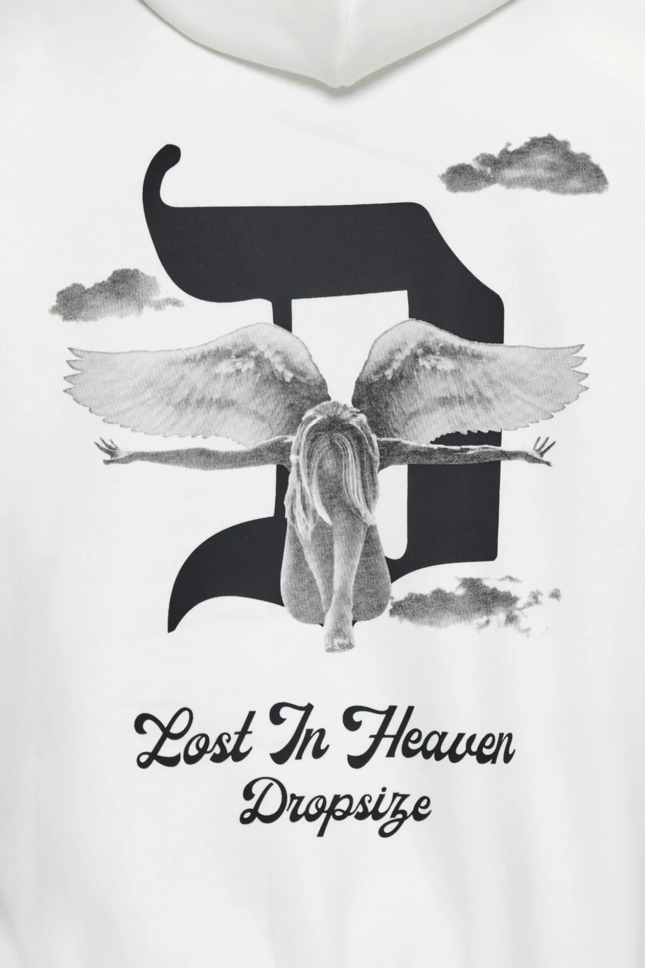 HEAVY OVERSIZE LOST IN HEAVEN HOODIE CREAM WHITE