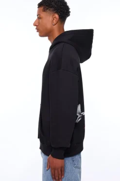 HEAVY OVERSIZE LOST PARADISE HOODIE BLACK