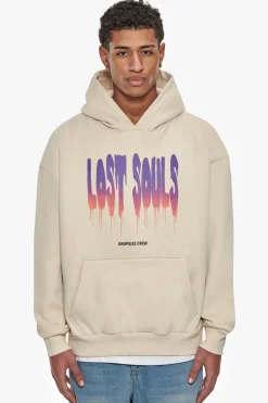 HEAVY OVERSIZE LOST SOULS HOODIE COCONUT MILK