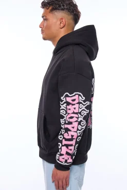 HEAVY OVERSIZE LOUD CLIQUE HOODIE BLACK
