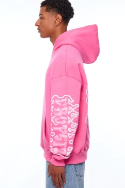 HEAVY OVERSIZE LOUD CLIQUE HOODIE PINK