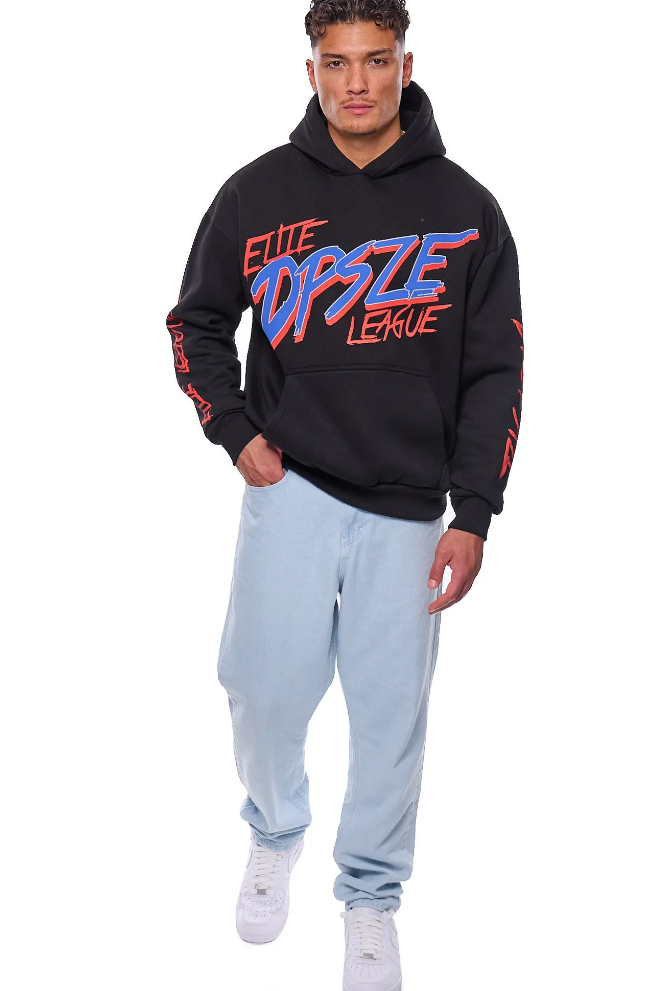 HEAVY OVERSIZE LOUD ELITE HOODIE BLACK