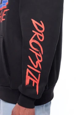 HEAVY OVERSIZE LOUD ELITE HOODIE BLACK