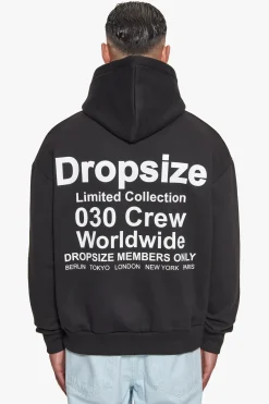HEAVY OVERSIZE MEMBERS ONLY HOODIE BLACK