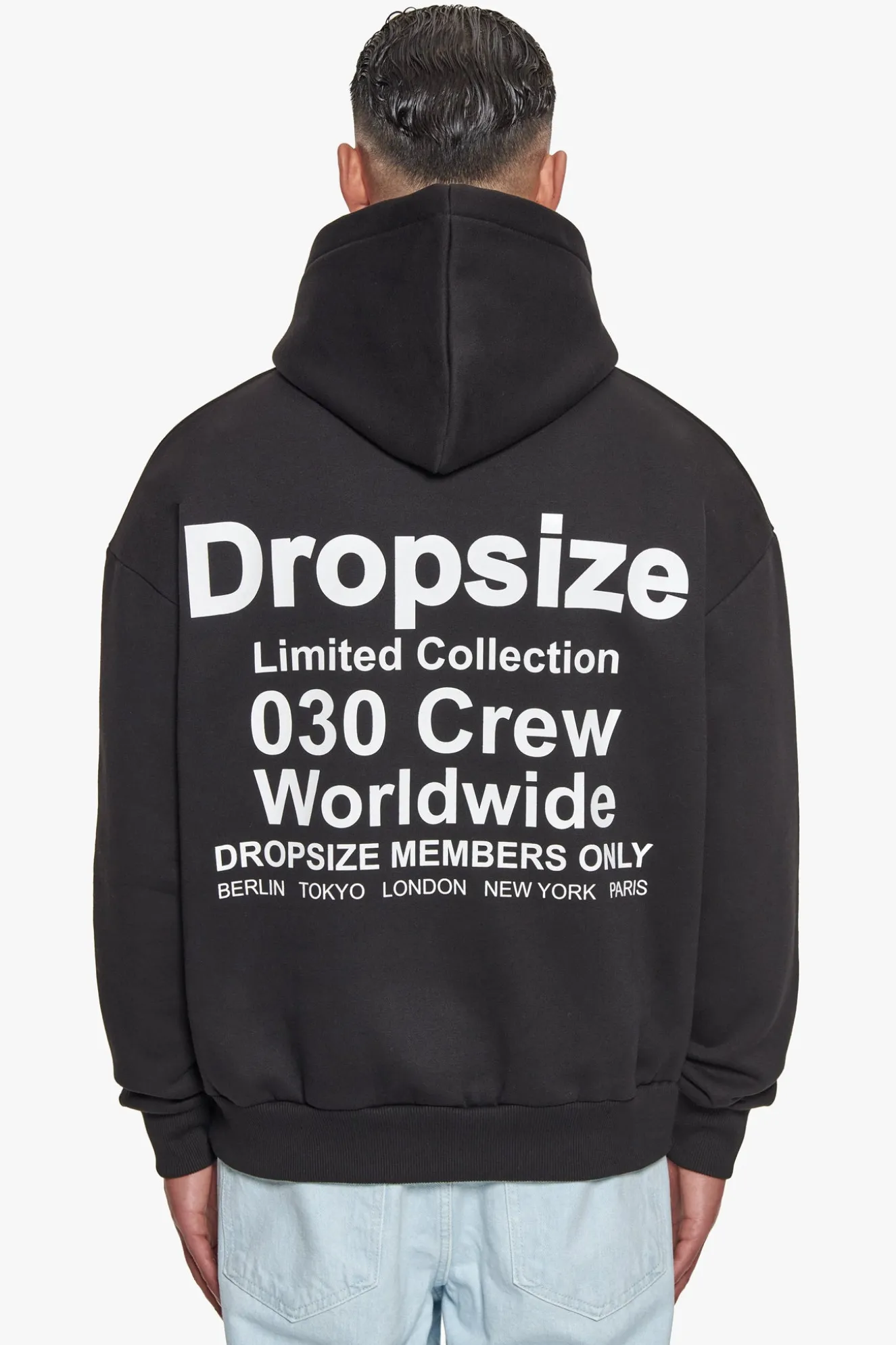 HEAVY OVERSIZE MEMBERS ONLY HOODIE BLACK