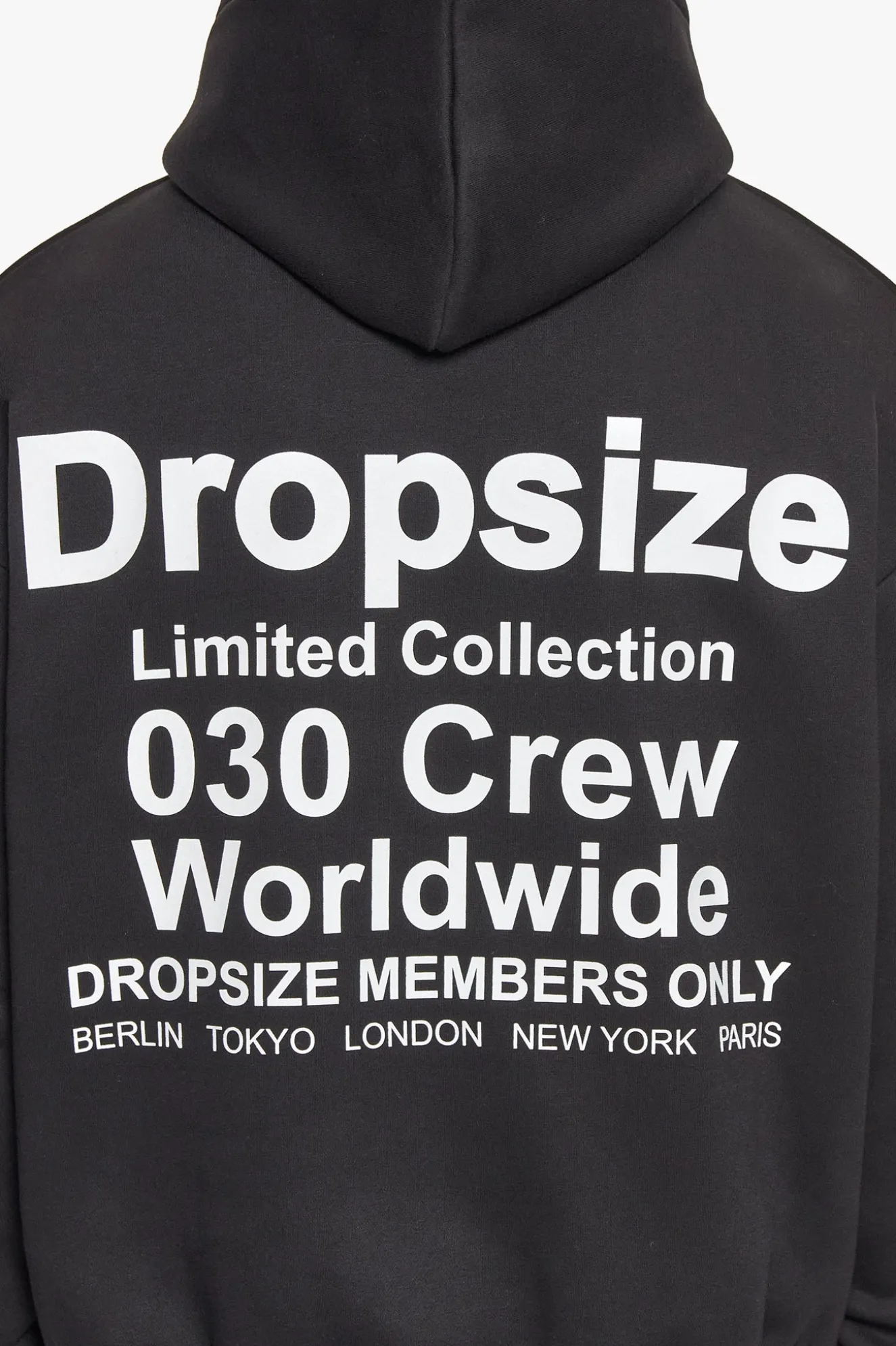 HEAVY OVERSIZE MEMBERS ONLY HOODIE BLACK