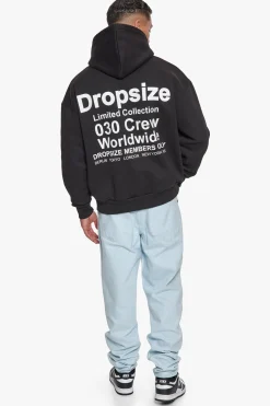 HEAVY OVERSIZE MEMBERS ONLY HOODIE BLACK