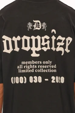 HEAVY OVERSIZE MEMBERS ONLY T-SHIRT BLACK