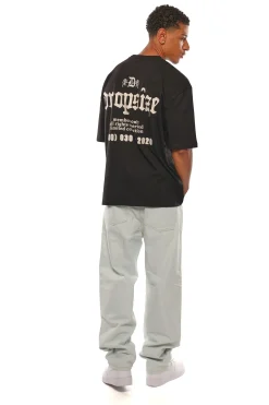 HEAVY OVERSIZE MEMBERS ONLY T-SHIRT BLACK