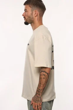 HEAVY OVERSIZE MEMBERS ONLY T-SHIRT COCONUT MILK