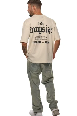 HEAVY OVERSIZE MEMBERS ONLY T-SHIRT COCONUT MILK