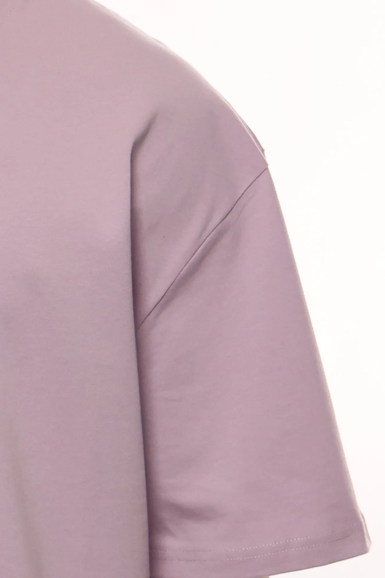 HEAVY OVERSIZE METAL PATCH BASIC T-SHIRT PINK