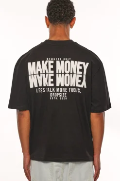 HEAVY OVERSIZE MORE FOCUS T-SHIRT BLACK