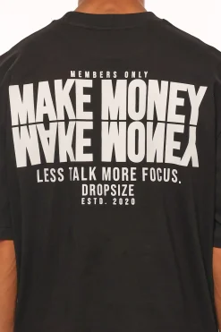 HEAVY OVERSIZE MORE FOCUS T-SHIRT BLACK