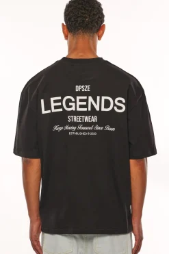 HEAVY OVERSIZE MOVING FORWARD T-SHIRT BLACK