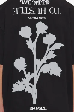 HEAVY OVERSIZE NEED TO HUSTLE T-SHIRT BLACK