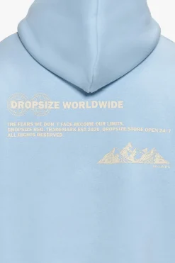 HEAVY OVERSIZE NO LIMITS HOODIE BABY BLUE