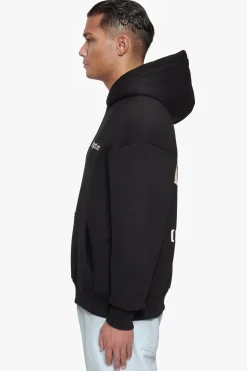 HEAVY OVERSIZE NUMBER HOODIE BLACK