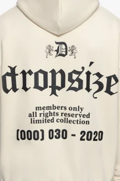 HEAVY OVERSIZE NUMBER HOODIE COCONUT MILK