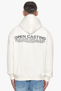 HEAVY OVERSIZE ''OPEN CASTING'' HOODIE CREAM WHITE