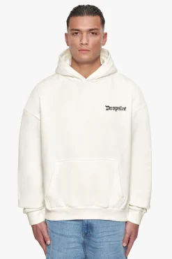 HEAVY OVERSIZE ''OPEN CASTING'' HOODIE CREAM WHITE