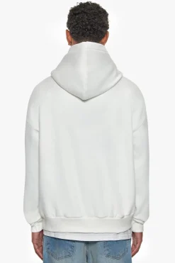 HEAVY OVERSIZE OVAL BROKEN DREAMS HOODIE CREAM WHITE