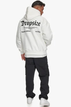 HEAVY OVERSIZE PATIENCE HOODIE WASHED WHITE