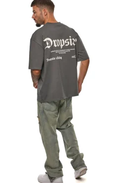 HEAVY OVERSIZE PATIENCE T-SHIRT GREY CREAM