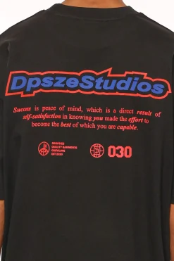 HEAVY OVERSIZE PEACE OF MIND T-SHIRT BLACK
