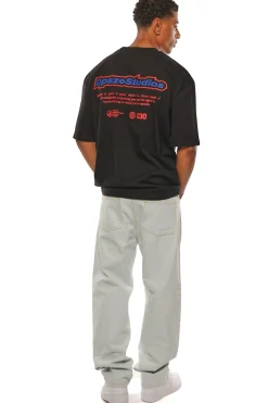 HEAVY OVERSIZE PEACE OF MIND T-SHIRT BLACK