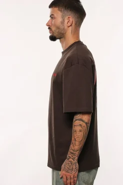 HEAVY OVERSIZE PRAY T-SHIRT WASHED BLACK