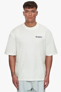 HEAVY OVERSIZE QUATTRO HUSTLE T-SHIRT CREAM